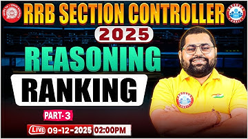 RRB Sectional Controller 2025 | Section Controller Reasoning Classes | Ranking #3 | Vineet Sir