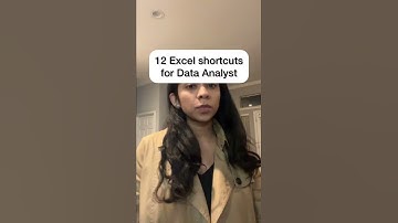 12 Excel shortcuts you can start using today! #dataanalytics #datascience #data #machinelearning