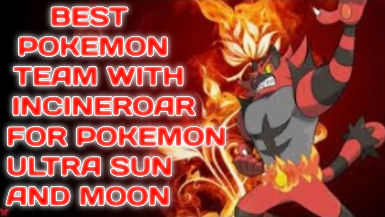 My best pokemon team for pokemon ultra sun and moon YouTube