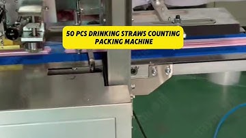 Multi Drinking Straws Automatic Counting Packing Machine | SAYOK #strawpackingmachine #manufacturer