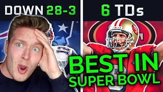 Swedish Soccer Fan Reaction to 10 Greatest Performances In Super Bowl History NFL Reaction