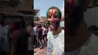 Foreigners Celebrating HOLI in Nepal! (Wild Experience)