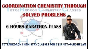 COORDINATION CHEMISTRY THROUGH SOLVED PROBLEMS FOR CSIR NET/GATE/IITJAM