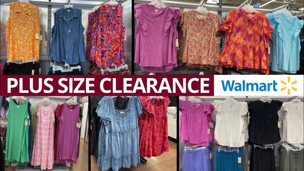 💕WALMART PLUS SIZE CLEARANCE CLOTHES‼️WALMART SHOP WITH ME, WALMART PLUS  SIZE