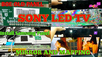 How to solve mirror image problem on sony tv.Mirror and Mapping Solution.panel I