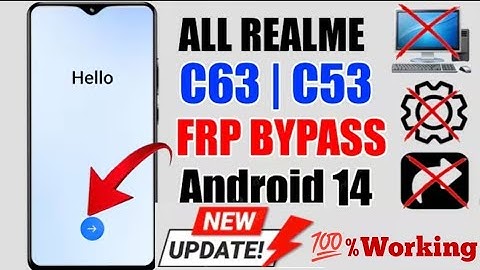 All Realme FRP Bypass Android 14 | Realme C63/C53 Google Account Unlock | Without Pc New Update 2025