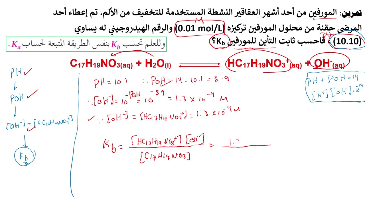 درس تأين القواعد الضعيفة