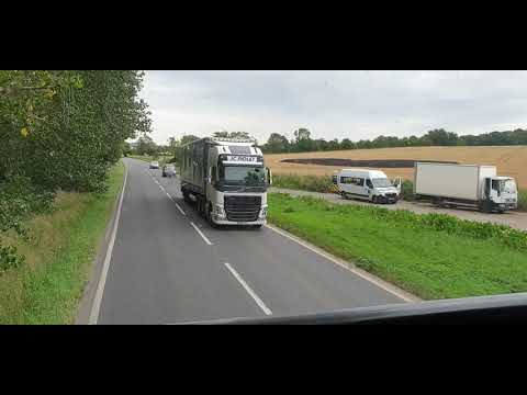 Upper Deck Bus Viewing of Beautiful Countryside  From Linton To Haverhill  in Suffolk