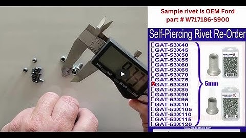 Self Piercing Rivet -(SPR) Cross Reference