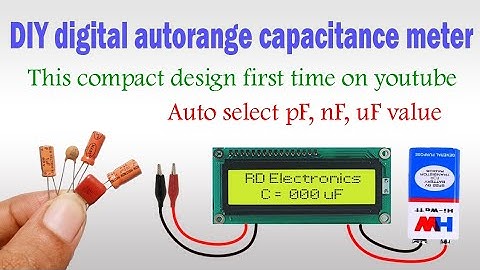 Auto range digital capacitor meter kaise banaye(HINDI) #simplecircuit #Rdelectronics #capacitormeter