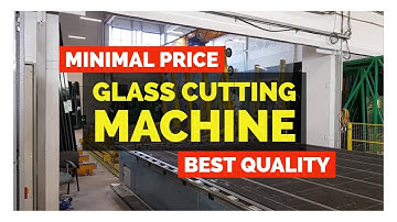Glass cutting machine with automatic glass cutting table, breaking table and loading table