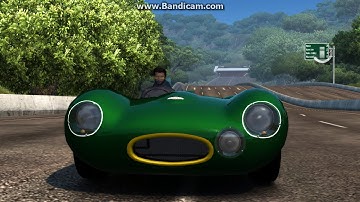 TDU2 Jaguar D-type new performance both directions of the road