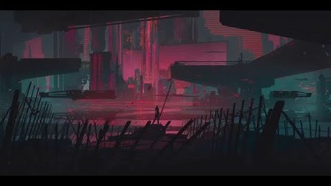 iPad Pro + Procreate: Sci-fi landscape painting process