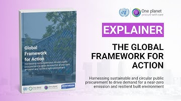 Advancing Sustainable Public Procurement in the built environment: A Global Framework for Action