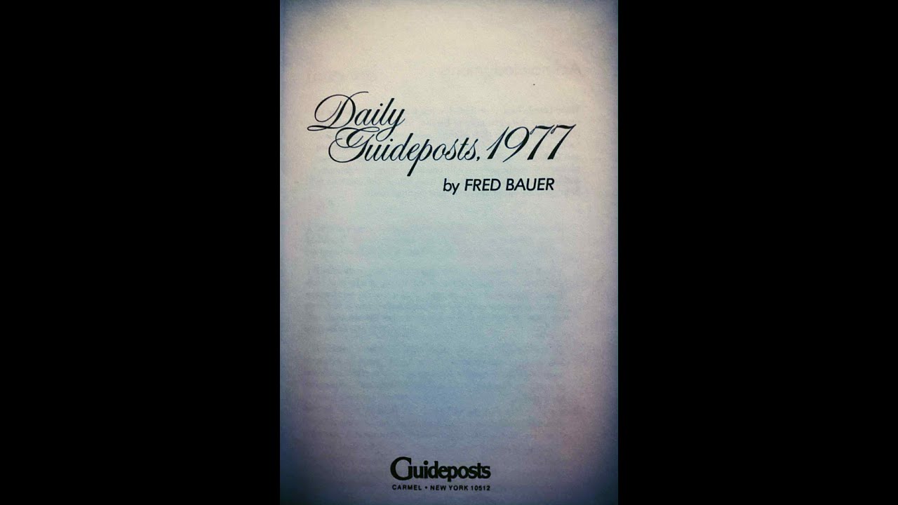 D W PASTOR BARRY DAILY GUIDEPOSTS DEVOTIONAL 1977 JANUARY 18 YouTube d-w-pastor-barry-daily-guideposts-devotional-1977-january-18-youtube