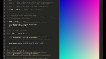 Simple Shader Background for Corona SDK