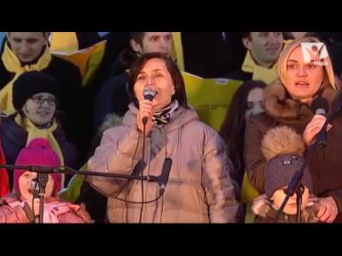 Привітання з Різдвом і різдвяні пісні на Європейській площі 25 грудня 2016 року