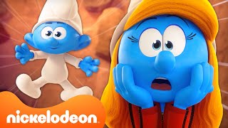 Is Baby Smurf A Secret Smurf-Fu Master?? 👶💥 The Smurfs 5 Minute Episode 'Baby Sensei' | Nicktoons