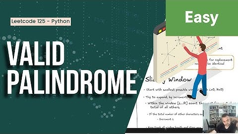 Valid Palindrome - Leetcode 125 - Python