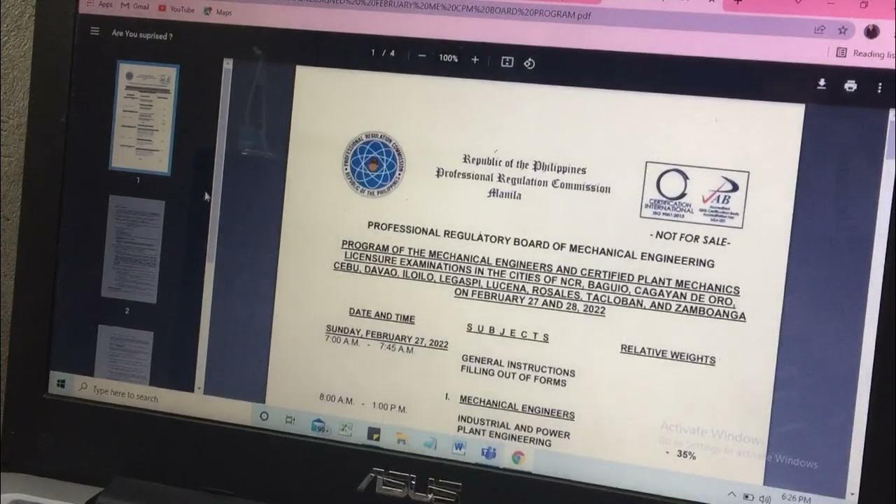 Checking PRC Mechanical Engineer RESULTS BOARD EXAM TeammadFamily