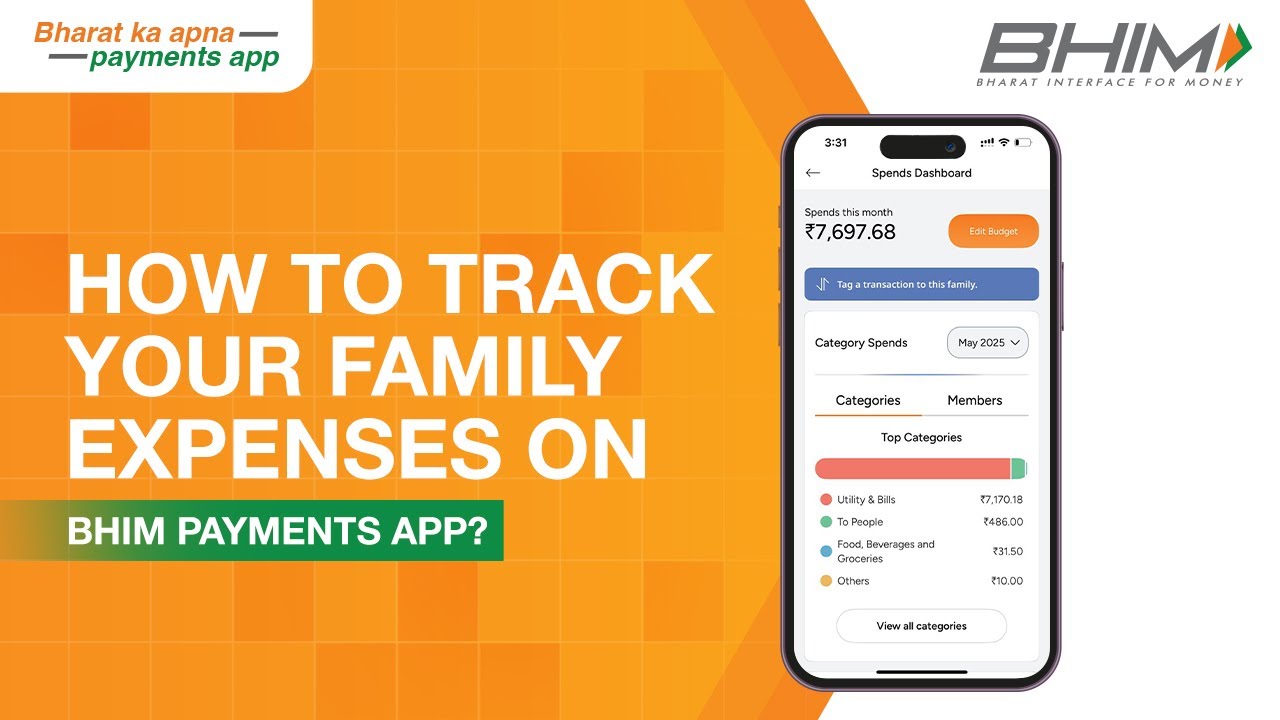 How to track your family expenses on BHIM Payments App?
