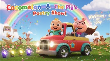 Cocomelon and the Pig Who Performed Poetry! 🚚🐷✨ | Fun Rhyming Adventure for Kids 🎤🌈