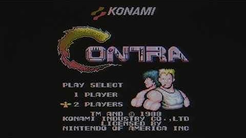 Get 30 lives in Contra for the NES using the Konami Code!!!!!!
