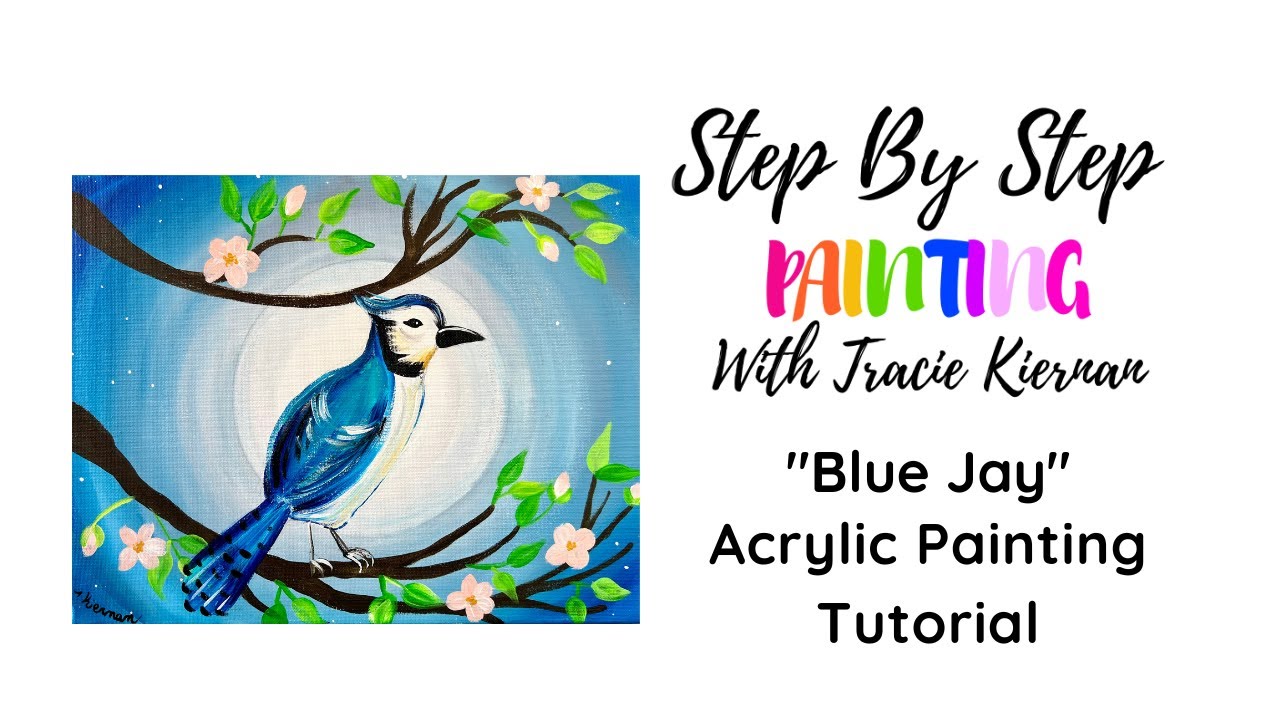 6 Round Brush Acrylic Painting Techniques - Tracie Kiernan - Step