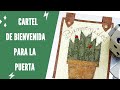 Cartel de Bienvenida Con Técnica De Free Motion Embroidery