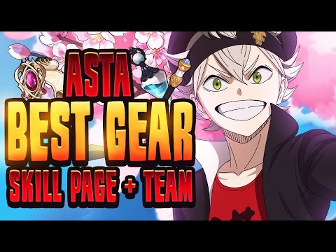 META! Complete S1 Academy Asta Build (Gear Sets, Teams, Skill Pages & More!) Black Clover Mobile