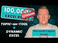 Topic-as-Tool in Microsoft Copilot Studio — Reusable Dynamic Excel CRUD for ANY File (100,000+ Rows)