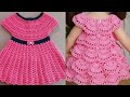 trending new crochet  design ideas for baby girl frock, crochet girl new designer dresses