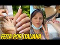 Fui na MANICURE aqui na ITÁLIA *fiz o pé e a mão*