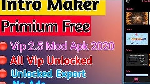 How to download intro maker pro apk / how to download intro maker mod apk | 💯% working #intromaker
