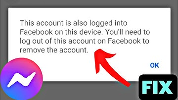 How To Remove Account From Messenger 2022 / Messenger Account Remove Problem Fix