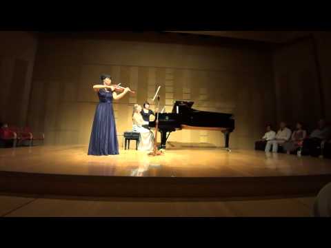 Ravel: Sonata for violin & piano in G Major, I /Ami Yokoyama & Sara Costa