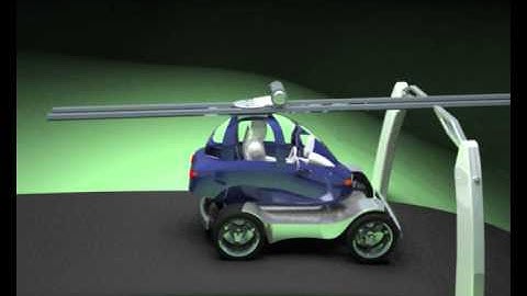 AutoMate - Automatic transition from road to suspended PRT chasiss