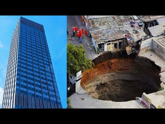 Sinkholes Caught Swallowing Things On An EPIC Scale