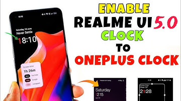 Enable OnePlus Clock Widget Any realme Devices 🔥