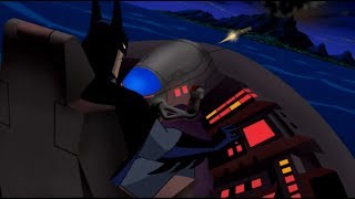Batman chasing a kryptonite missile