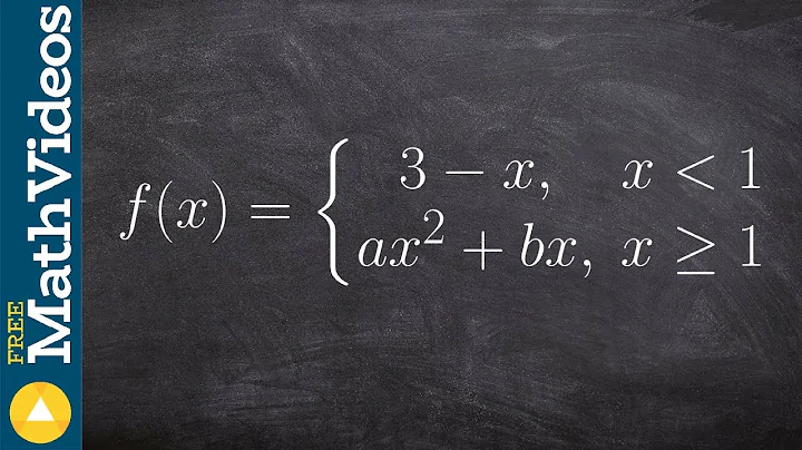 Find the values a and b that make the function differentiable
