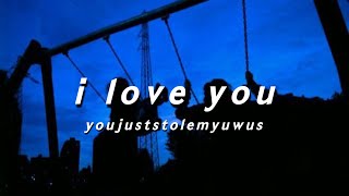 Billie Eilish- i love you (slowed down + edited) \/\/ lyrics in the description
