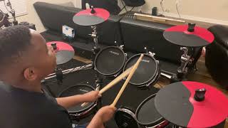 12 year old drummer Jig 2 Drum Line Cadence on  Drum Set screenshot 5