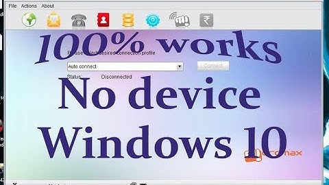 micromax modem no device in windows 10