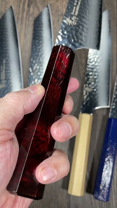Sakai Takayuki VG10 Damascus Nanairo Kengata Gyuto Knife with ABS Resin Handle [Wine-Tortoiseshell]