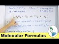 Determining Molecular Formulas - Chemistry Tutor