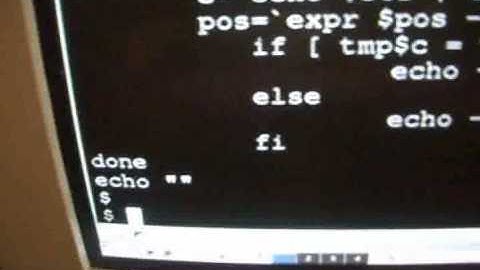Linux/ Unix script reversing the characters in a string.