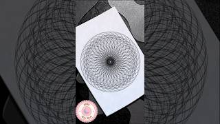 Flower Spirography Art Without a Spirograph! 🌸 #spirograph #asmr #satisfying #shorts #relaxing #usa