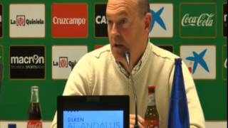 Pepe Mel - Rueda de prensa Previa Betis - Sabadell