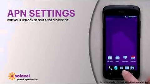 Solavei APN Settings for an Android Device
